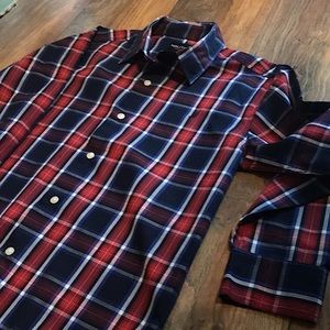 Boys Nautica Plaid Button Down
